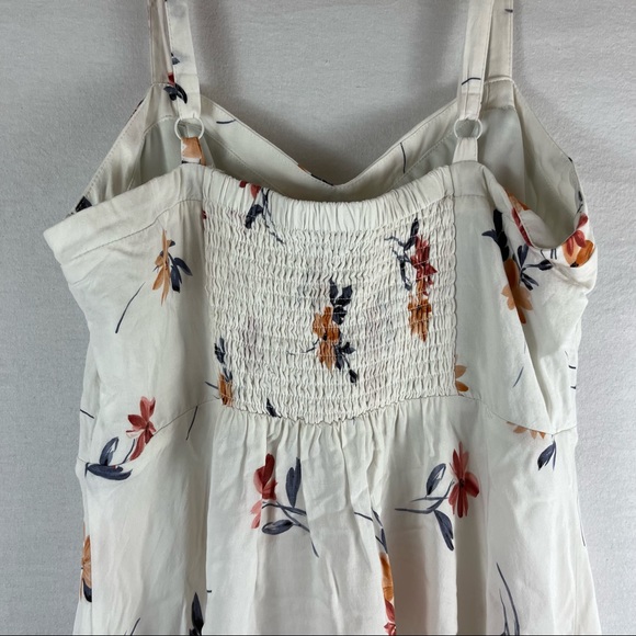 TORRID | Ivory Floral Challis Spaghetti Strap Midi Dress Womens Size 0XL - Picture 6 of 8